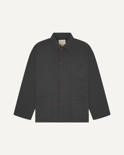 #3001 Buttoned Overshirt Charcoal - Small