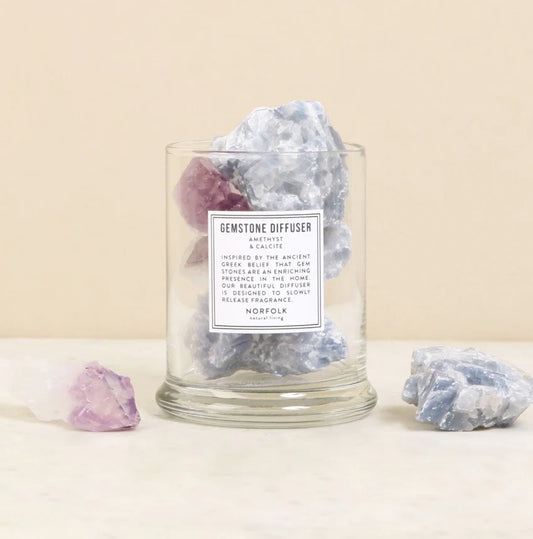 Amethyst & Calcite Gemstone Diffuser