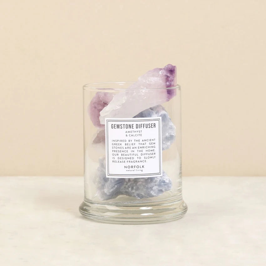 Amethyst & Calcite Gemstone Diffuser