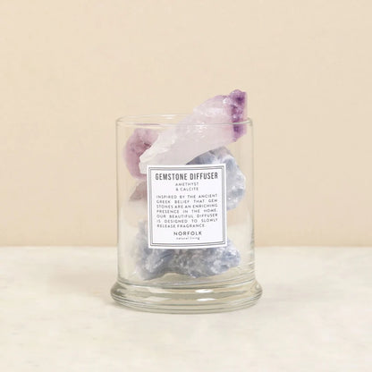 Amethyst & Calcite Gemstone Diffuser