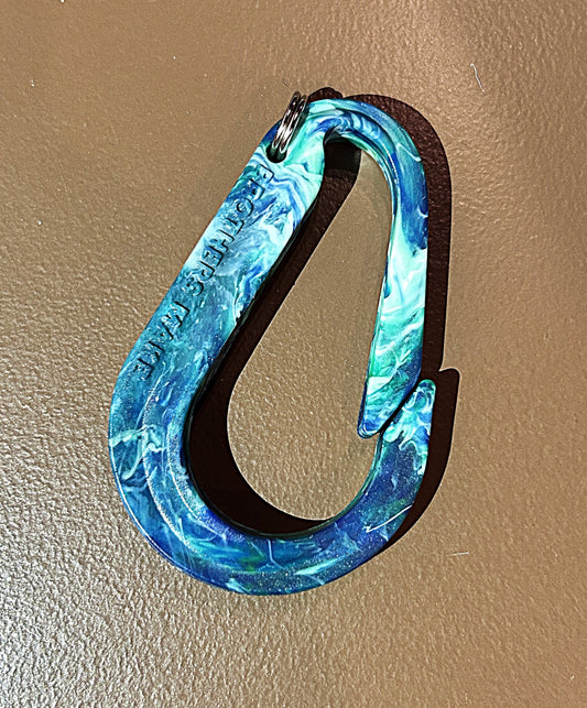 Carabiner Clip - Tropical Whirlpool