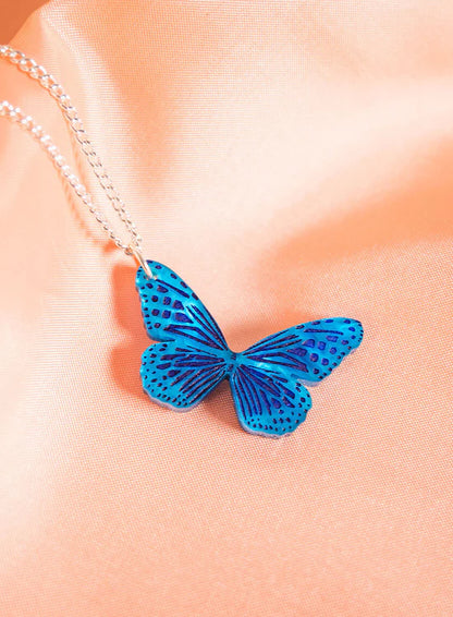 Blue Butterfly Pendant