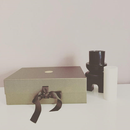 Ebony Candle Holder Set