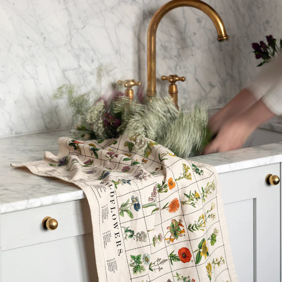 Cotton Tea Towel - Wildflowers