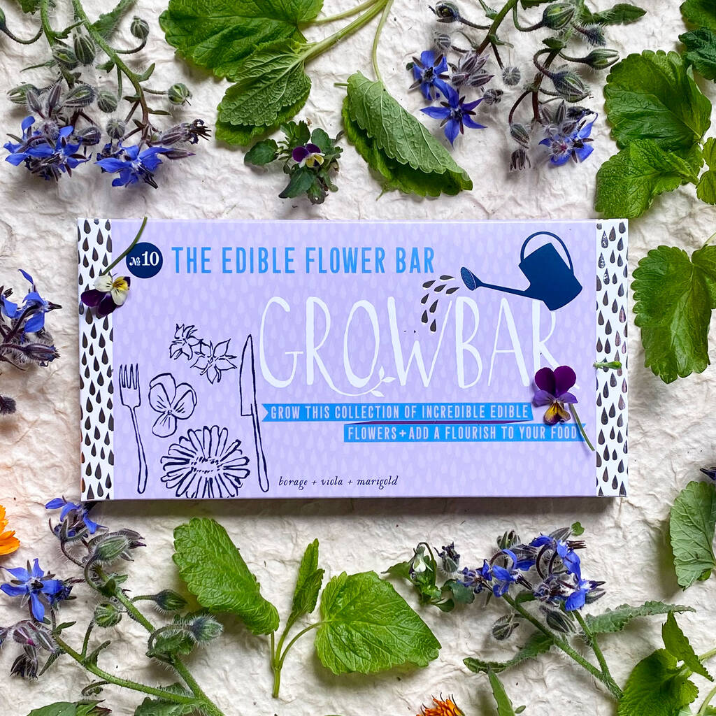 Edible Flowers Grow Bar